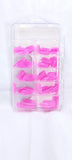 100 Capsules des faux ongles couleur fushia