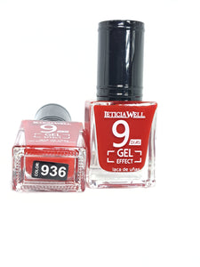 Vernis rouge effet gel jusqu'à 9 jours de tenue